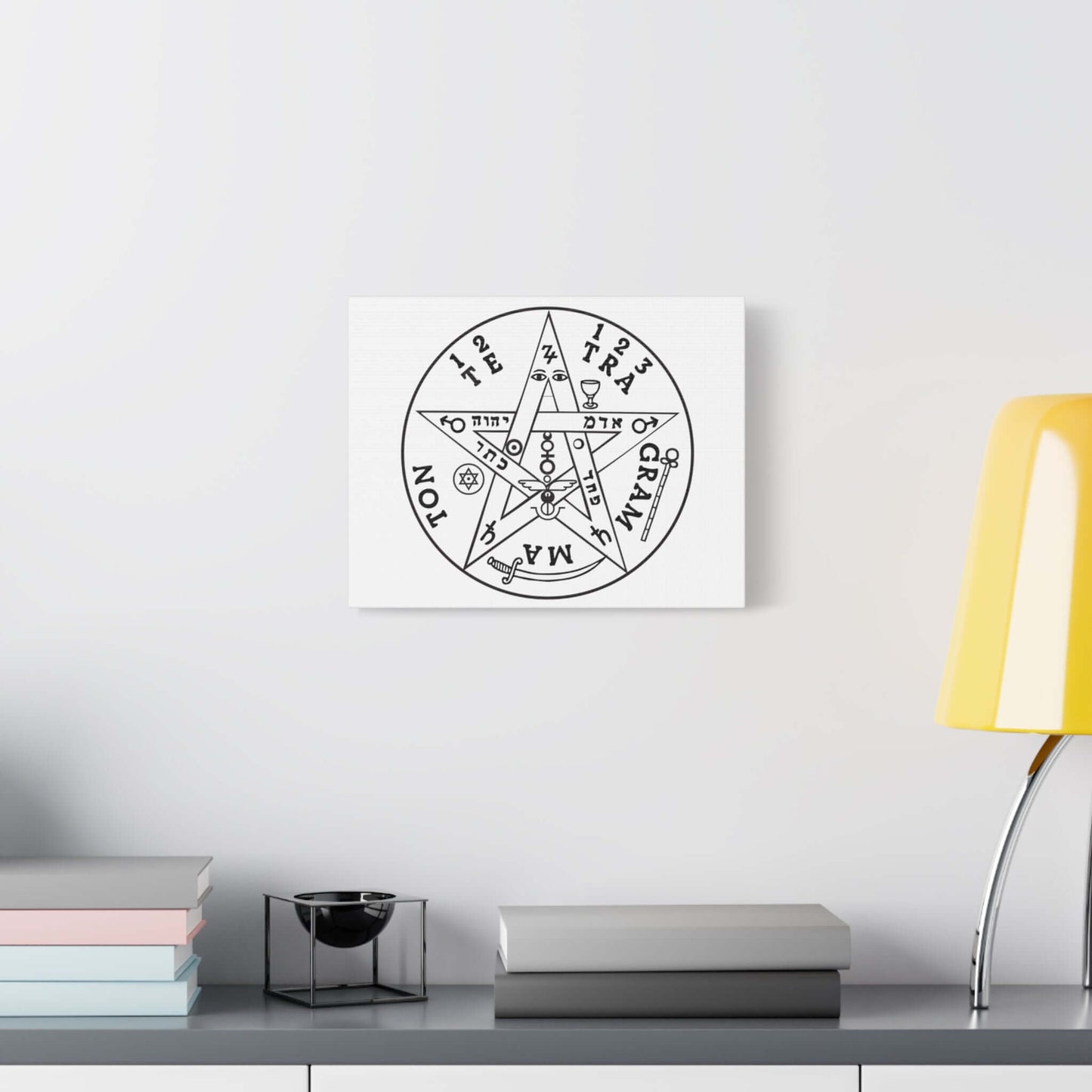 Tetragrammaton Divine Protection Symbol Sacred Geometry Wall Art