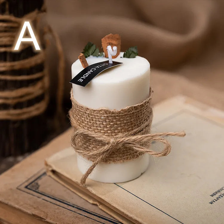 Eco-Friendly Soy Wax Scented Candle | Retro Pastoral Home Decor