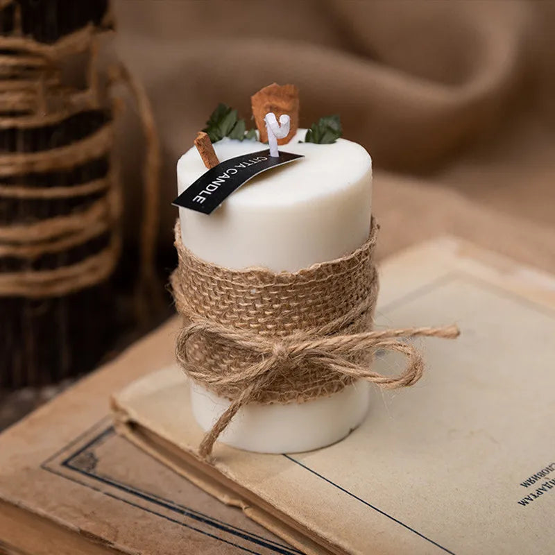 Eco-Friendly Soy Wax Scented Candle | Retro Pastoral Home Decor