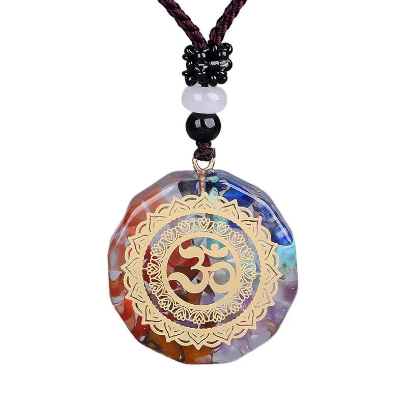 7 Chakra Orgone Pendant Necklace | Healing Jewelry for Yoga & Meditation