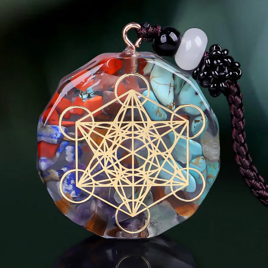 7 Chakra Orgone Pendant Necklace | Healing Jewelry for Yoga & Meditation