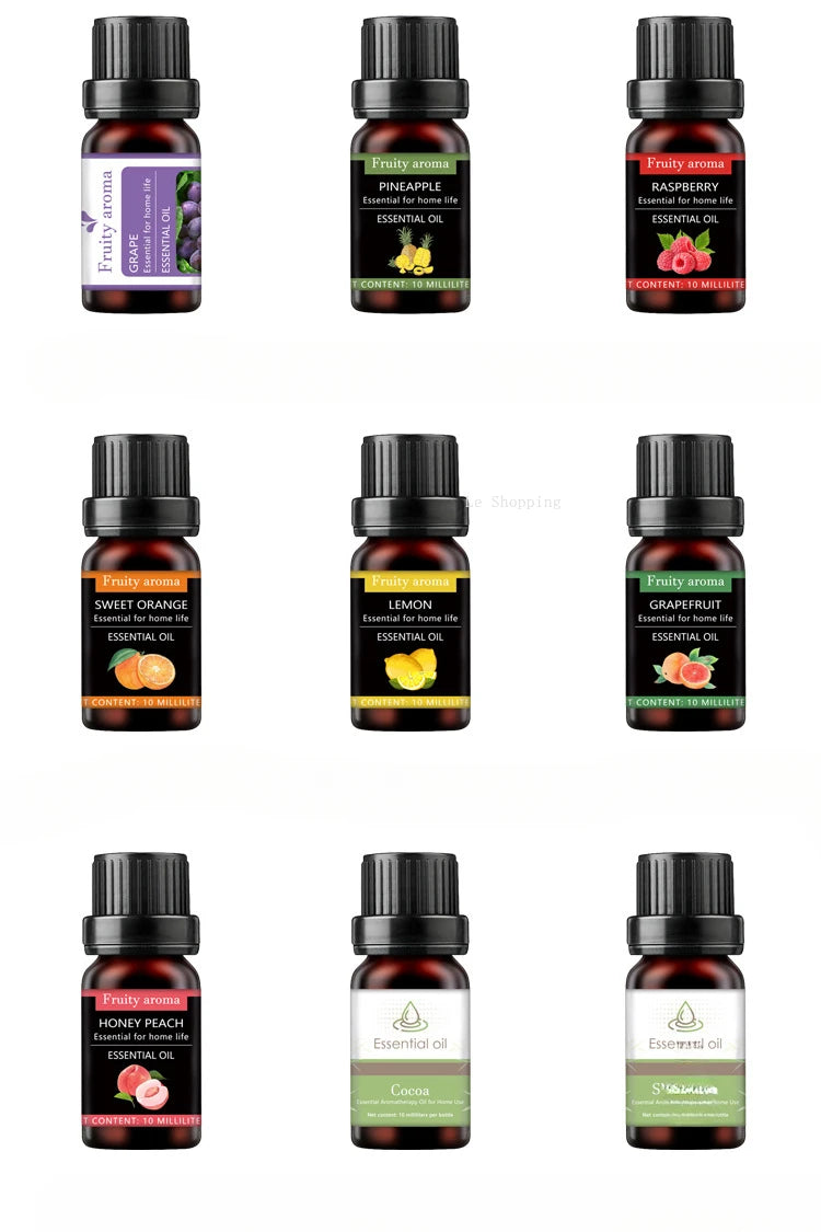 Water-Soluble Essential Oil Set | 4x10ml DIY Aromatherapy Blend for Diffusers & Candles