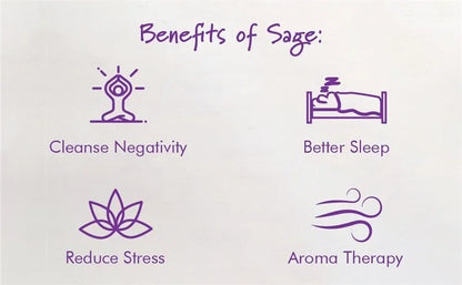 Natural White Sage Incense Sticks | Aromatherapy for Deep Sleep & Meditation